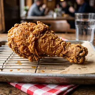 Pollo Crujiente Con Salsa