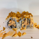 111 Uramaki De Salmón Cocido Con Cebolla Crujiente Y Salsa Rosa (8 Uds.)