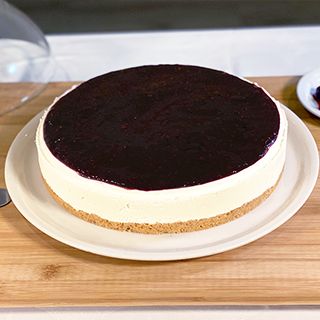 Tarta Entera Queso Y Arándanos