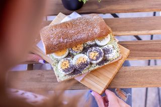 Avocado healthy sandwich