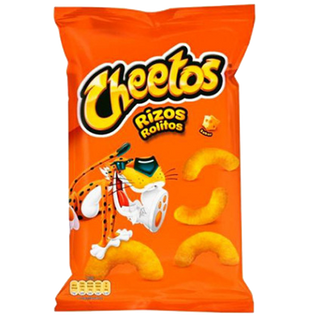 Snack De Gusanos De Maíz Con Sabor A Queso De Matutano Cheetos Rizos. 