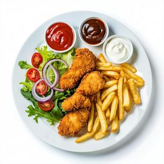 ¼  Di  pollo alla broaster