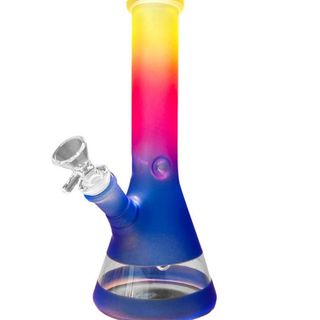 Bong de Cristal Arcoíris Morado 25cm