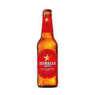 Cerveza Estrella Damm botella cristal 330ml.