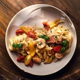 ტალიატელე კრევეტებით