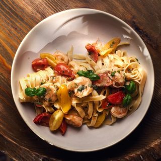 ტალიატელე კრევეტებით