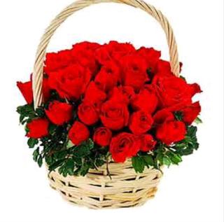 20 ვარდი კალათაში