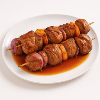 2 Brochettes De Viande & Accompagnement