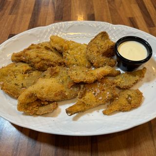 Setas empanadas con ali-oli