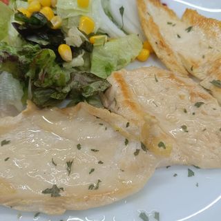 Filet de pollastre amb patates / Filete de pollo con patatas