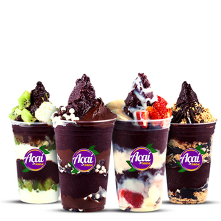 Açaí de Morangos, Banana, Granola e Nutella