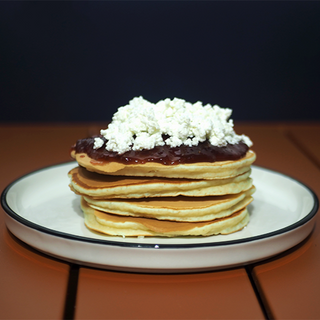 ფანქეიქი ხაჭო და ჟოლოს ჯემი