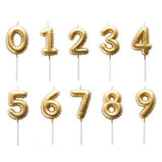 Vela Numero Dorado Cumpleaños