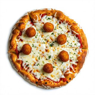 Pizza alla pala e crocchette