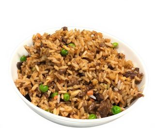 Arroz frito con ternera