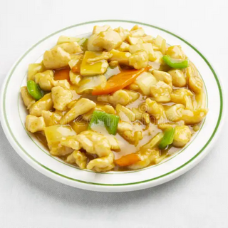 Pollo con salsa de curry