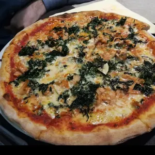 Pizza De Salmón Y Espinaca (40 Cm.)