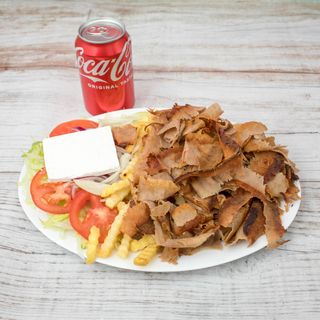 Menú Plato Kebab Mixto Con Patatas Y Bebida