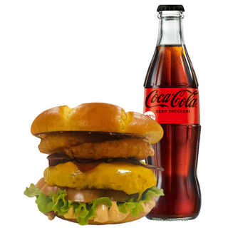 Smoke Burger + Coca Cola Zero Vetro 330ml 