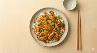 Kurczak w sosie z orzechami 500g
