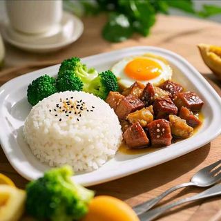 Свинско с ориз, зеленчуци и гъби 400г