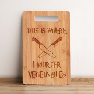 Tocător bambus gravat- Vegetables