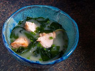 Miso z łososiem