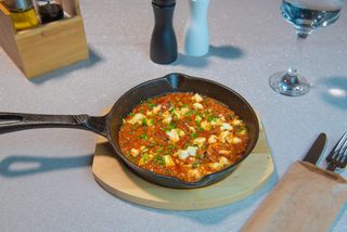 Creveți Saganaki