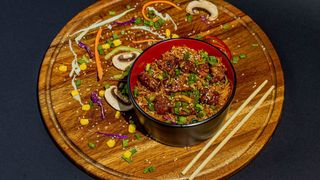 ბრინჯი ღორის ხორცით