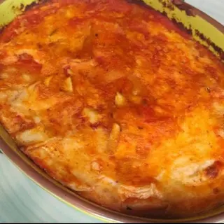 Lasagna vegana. 