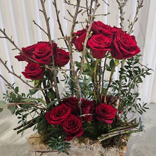 Pasión en Madera": Rosas Premium y Diseño Exclusivo