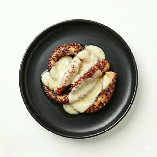 Pulpo A La Plancha Con Queso Arzúa