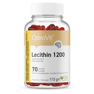 Lecytyna sojowa Lecithin 1200 mg 70 kapsułek vege 113 g OstroVit
