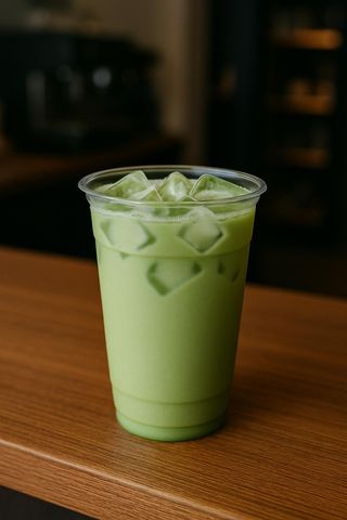 Matcha latte cu gheata