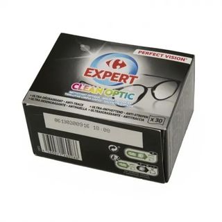 Toallitas para Gafas Clean Optic Carrefour Expert 30 Ud.