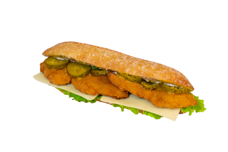 Sandwich cu snitel de pui