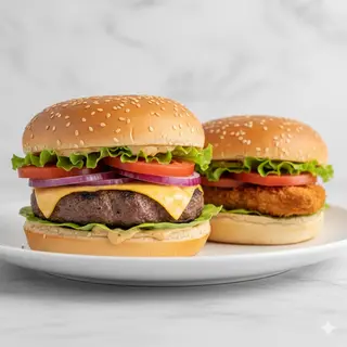 Hamburguesa De  Ternera/Pollo