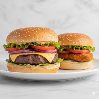 Hamburguesa De  Ternera/Pollo