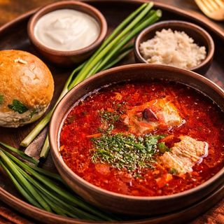 Борщ 350 г /30 г/30г