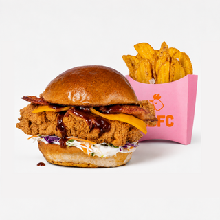 COMBO | BBQ Burger, Fries Crispers 130g