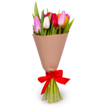 Buchet 9 lalele mix