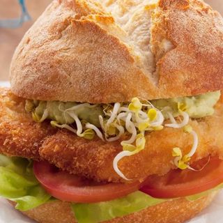 Panino con cotoletta di pollo