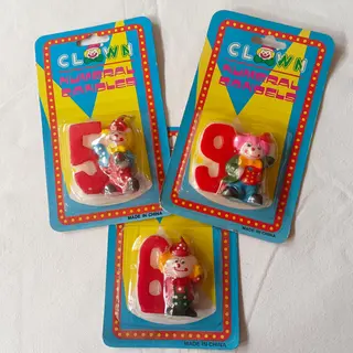 Velas de payaso 