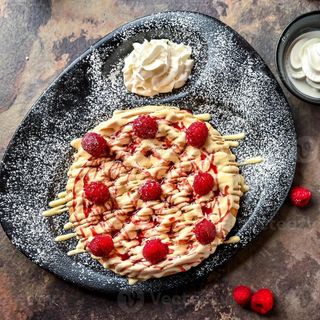 Les gaufres famboises et chocolat blanc