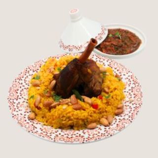 Kabsa de cordero (jarrete)