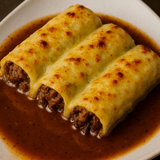 Canelones de Costilla de Ternera