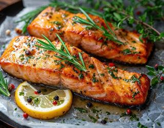 File de Somon la cuptor