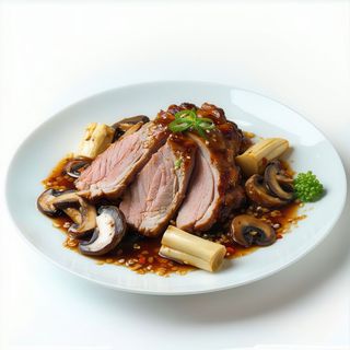 Menú (11) Pato Asado Con Bambú Y Setas