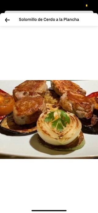 Solomillo de cerdo a la plancha