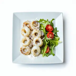 Plato De Calamar Troceado Enharinado